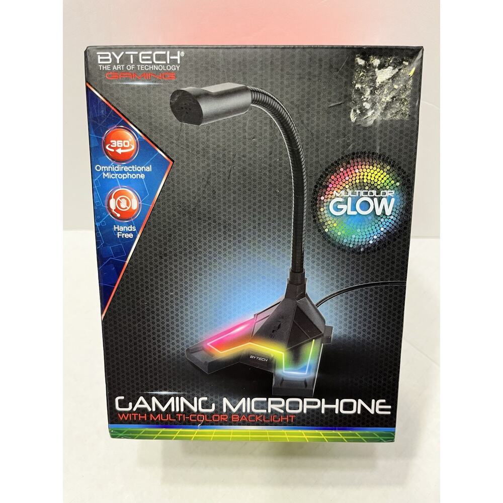 New Bytech Adjustable Gaming microphone - new- Multi Color Backlight Hands Free